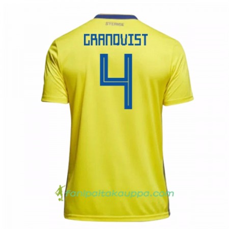 Jalkapallo Peliasut Ruotsi Granqvist 4 MM 2018 Koti Pelipaita